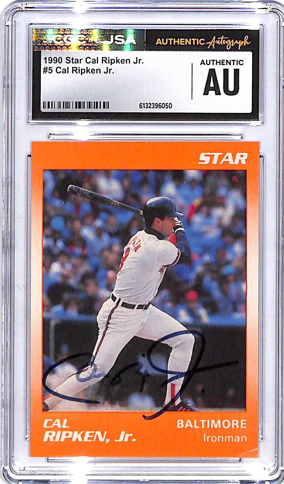1990 Star Cal Ripken Jr Auto Autograph Signed CGC Authentic Orioles
