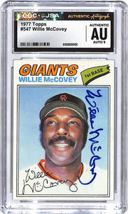 1977 Topps Willie McCovey Auto Autograph CGC Authentic Giants