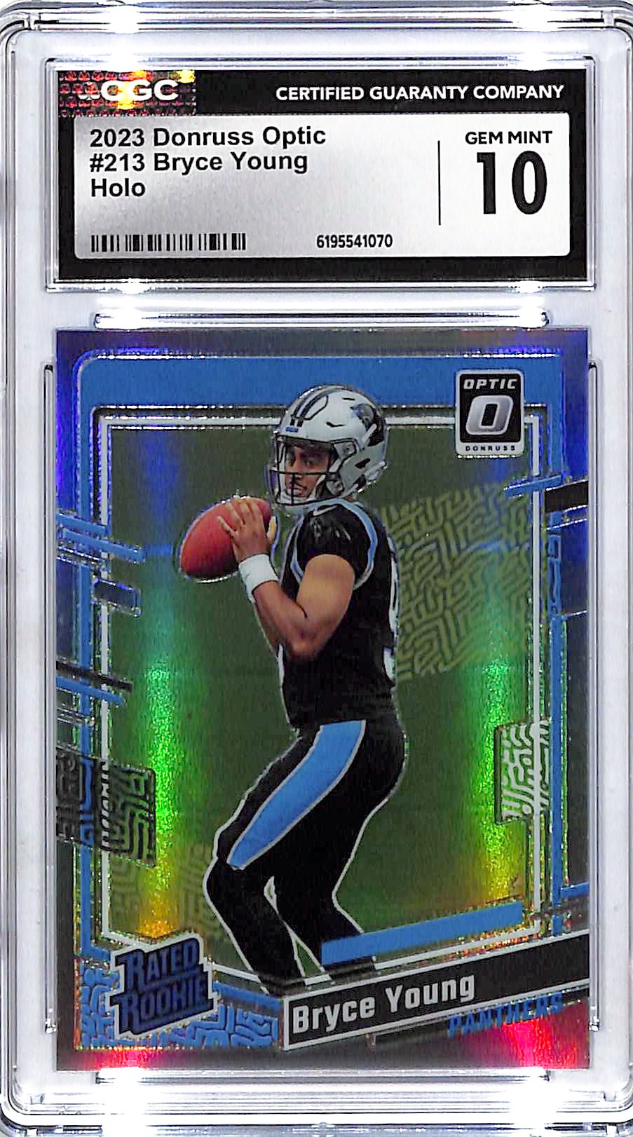 2023 Donruss Optic Bryce Young Rated Rookie RC Holo CGC 10 Panthers