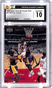 1998 Upper Deck MJ Career Collection Michael Jordan #47 CGC 10 Bulls