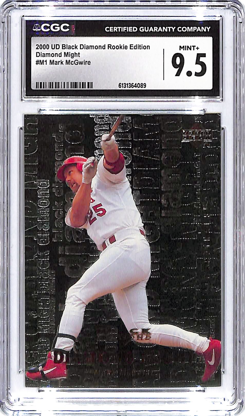 2000 Mark McGwire UD Black Diamond Diamond Might #M1 CGC Mint Plus 9.5