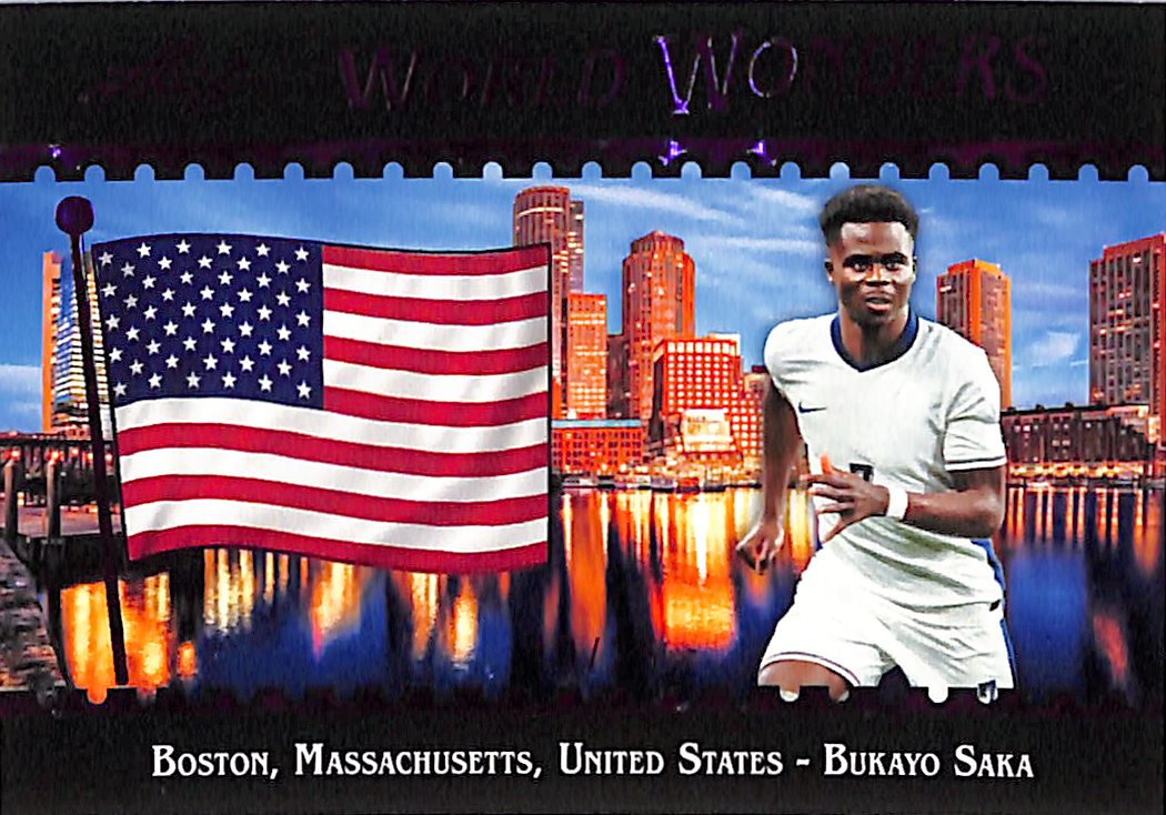 2026 Leaf World Wonders Bukayo Saka Pink /25 England