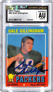 1971 Topps Gale Gillingham Auto Autograph CGC Authentic Packers