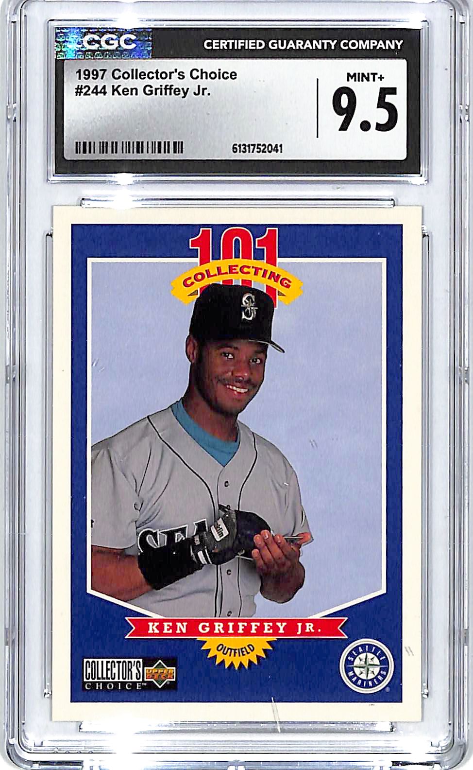 1997 Collector's Choice Ken Griffey Jr #244 CGC 9.5 Mariners