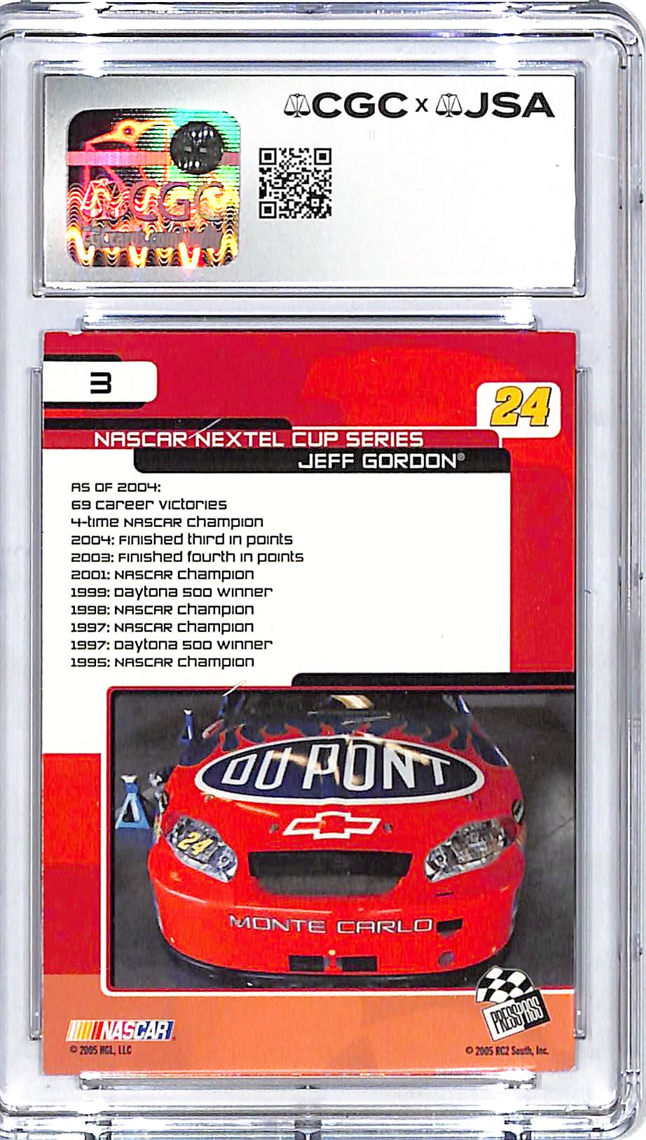 2005 Press Pass Trackside Jeff Gordon Auto Autograph CGC Authentic