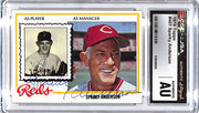 1978 Topps Sparky Anderson Auto Autograph CGC Authentic Reds
