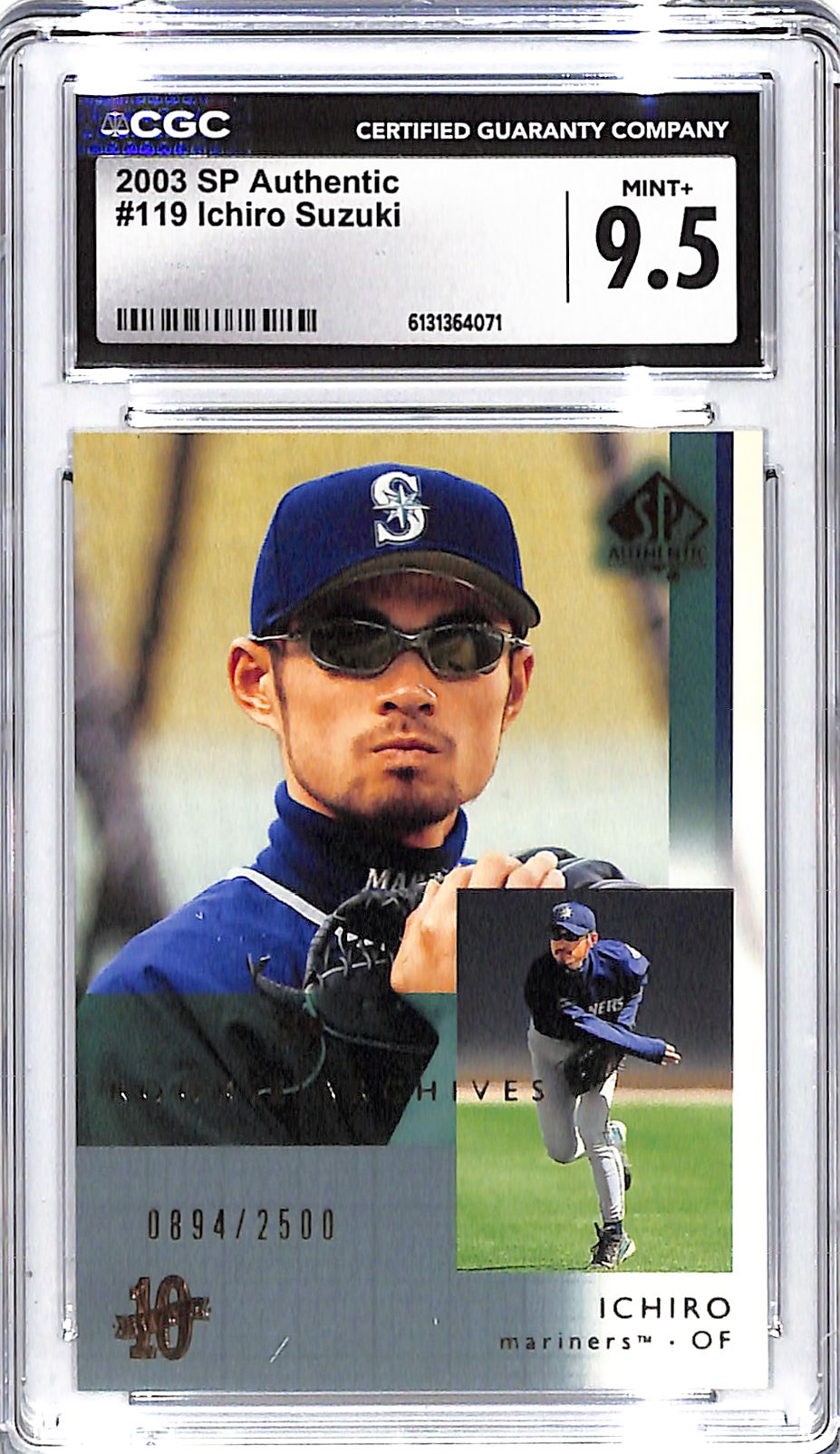 2003 Ichiro Suzuki SP Authentic #894/2500 #119 CGC Mint Plus 9.5