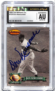 1993 Ted Williams Collection Don Newcombe Auto Autograph CGC Authentic Dodgers