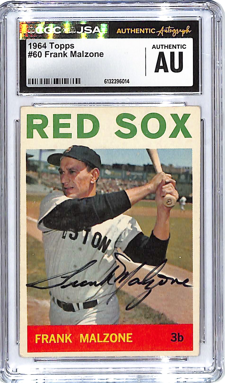 1964 Topps Frank Malzone Auto Autograph CGC Authentic Red Sox