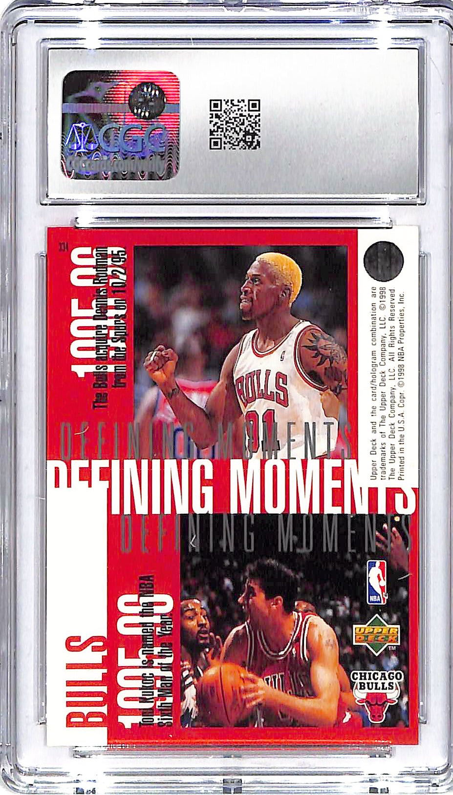 1997-98 Jordan/Pippen/Rodman/Kukoc Upper Deck #334 CGC Mint 9