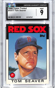 1986 Topps Traded Tom Seaver #101T CGC 9 Red Sox