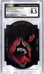 1997-98 Collector's Choice Tim Duncan Star Attractions CGC 8.5 Spurs