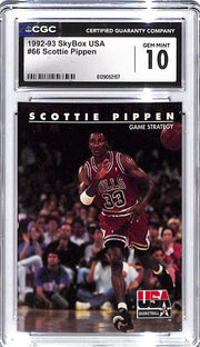 1992-93 Scottie Pippen Skybox USA #66 CGC Gem Mint 10