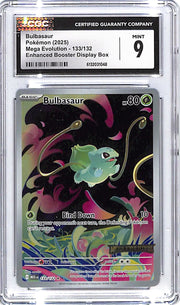 Pokemon Mega Evolution Bulbasaur Stamped Enhanced Booster Display CGC 9 133