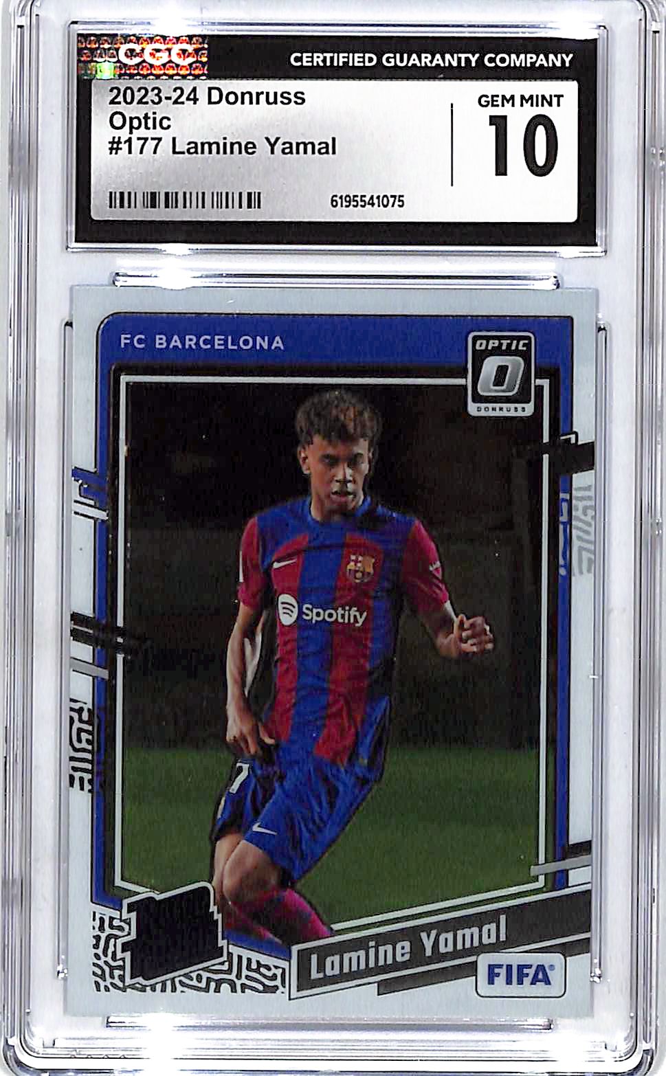 2023-24 Donruss Lamine Yamal Optic Rated Rookie RC #177 CGC 10 Barcelona