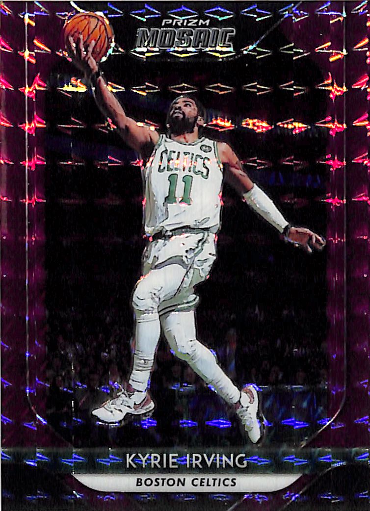 2018-19 Prizm Mosaic Kyrie Irving Purple /49 Celtics