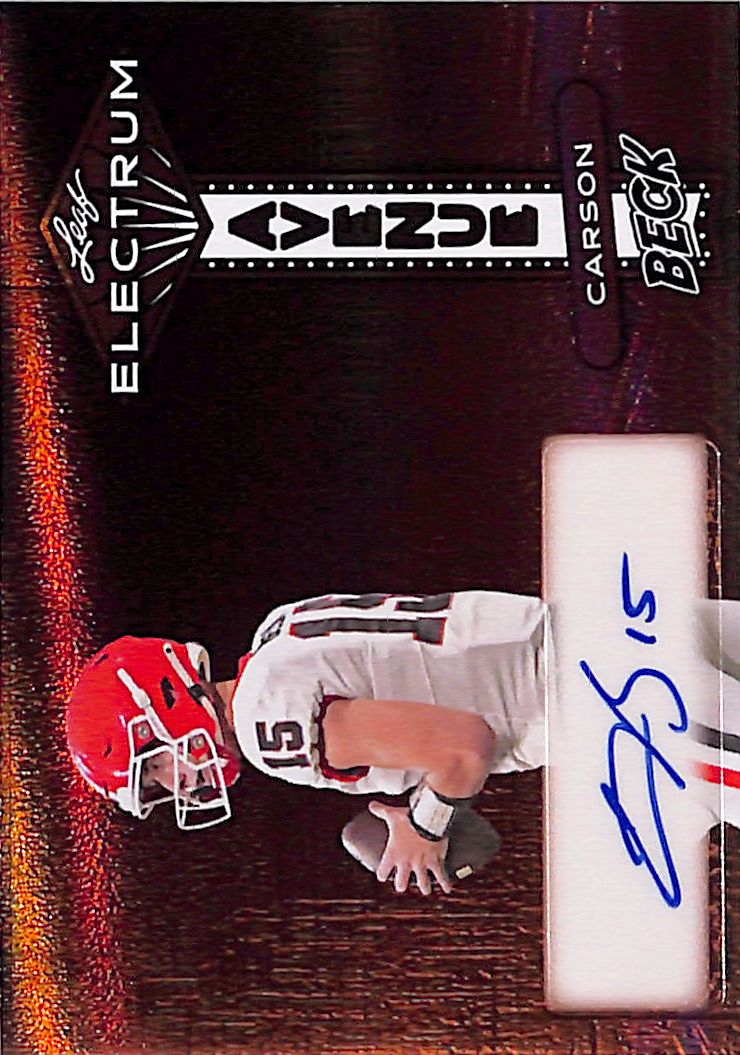 2024 Leaf Electrum Carson Beck Auto Autograph Rookie RC /49 Georgia