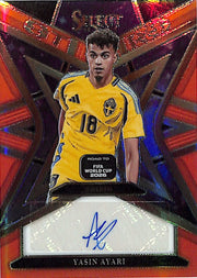 2025-26 Select FIFA World Cup Yasin Ayari Auto Autograph Orange /49 Sweden