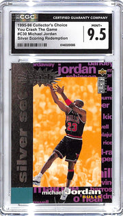 1995-96 Collector's Choice Michael Jordan You Crash The Game Silver CGC 9.5 Bulls