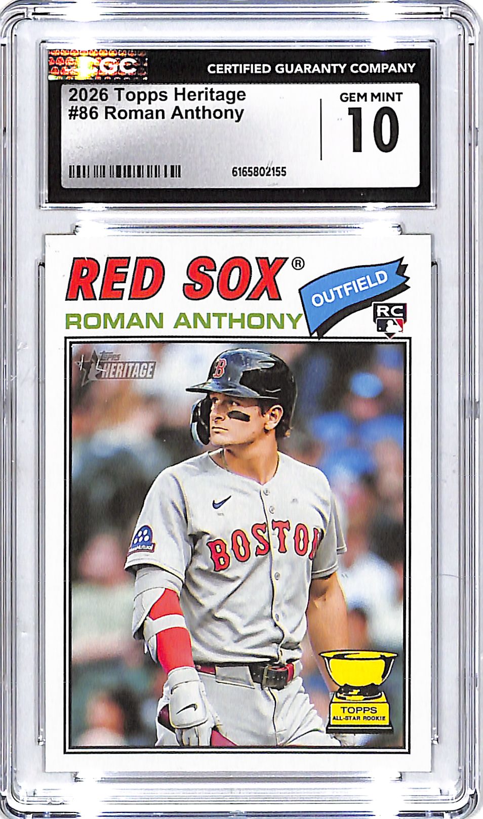 2026 Topps Heritage Roman Anthony Rookie RC #86 CGC 10 Red Sox