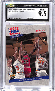 1998 Upper Deck MJ Career Collection Michael Jordan #52 CGC 9.5 Bulls