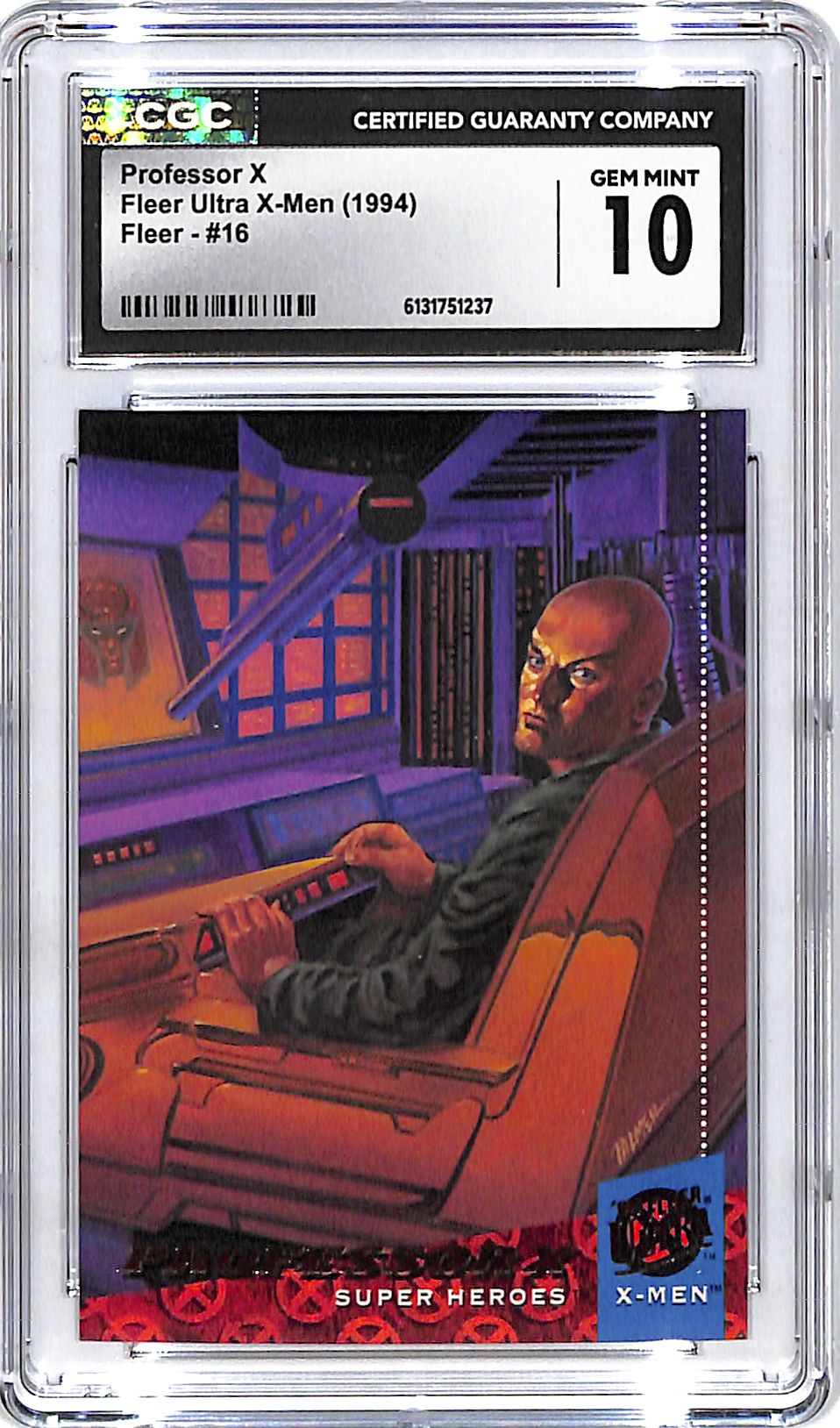 1994 Fleer Ultra X-Men Professor X #16 CGC 10