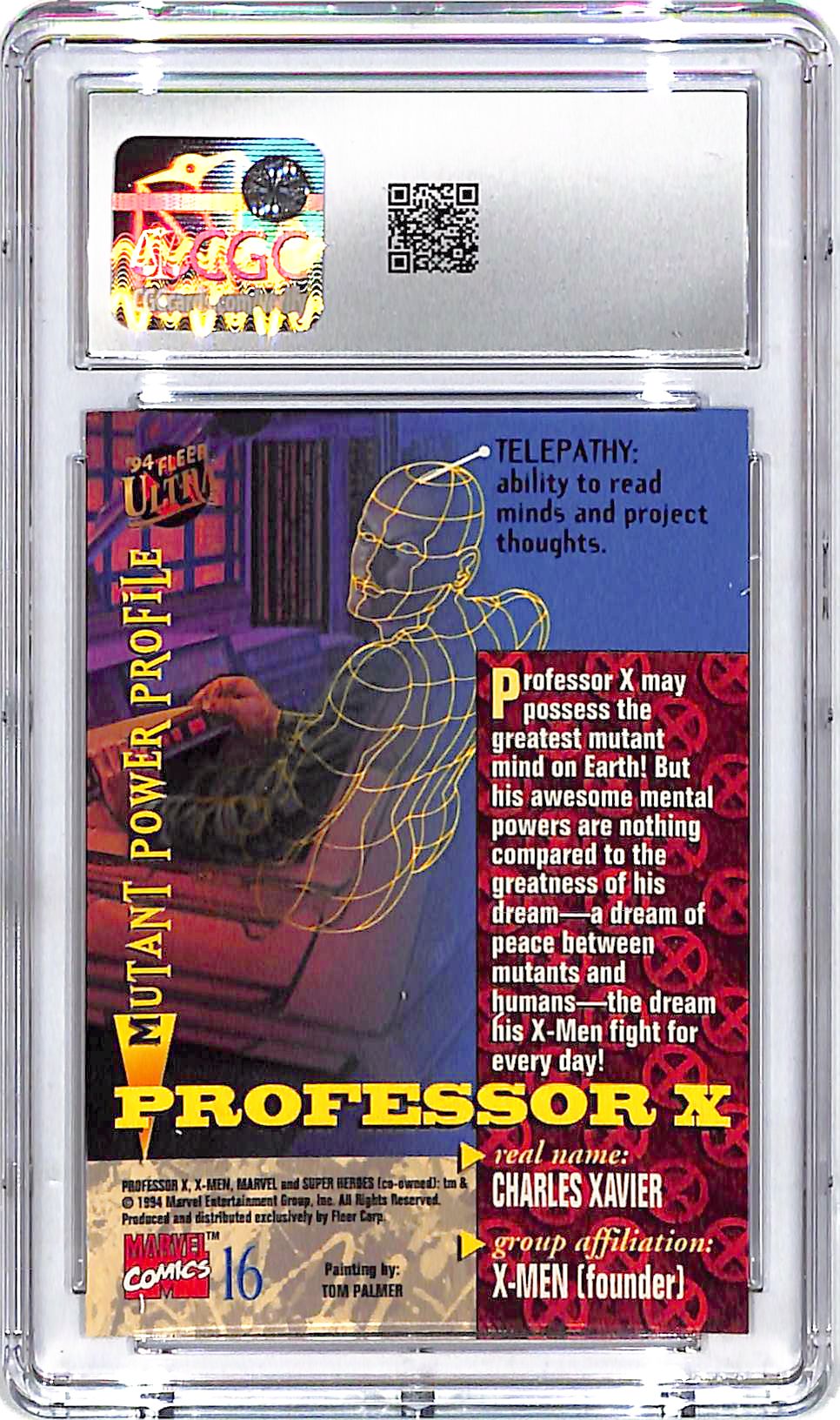 1994 Fleer Ultra X-Men Professor X #16 CGC 10