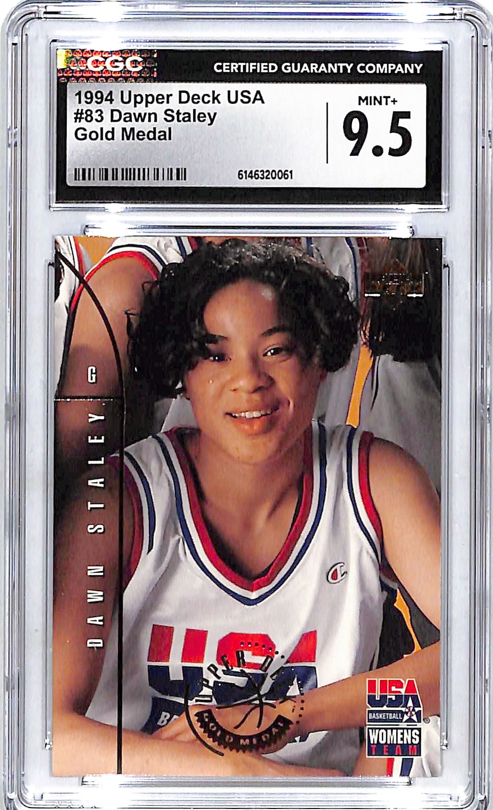 1994 Upper Deck USA Dawn Staley Gold Medal CGC 9.5 #83