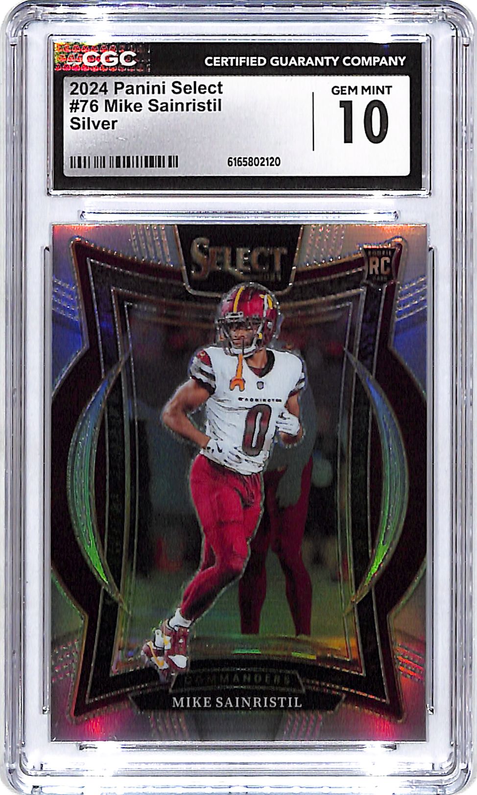 2024 Select Mike Sainristil Rookie RC Silver CGC 10 Commanders