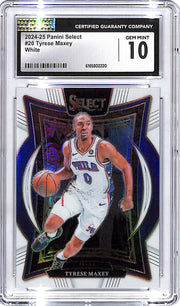 2024-25 Select Tyrese Maxey White /149 CGC 10 76ers