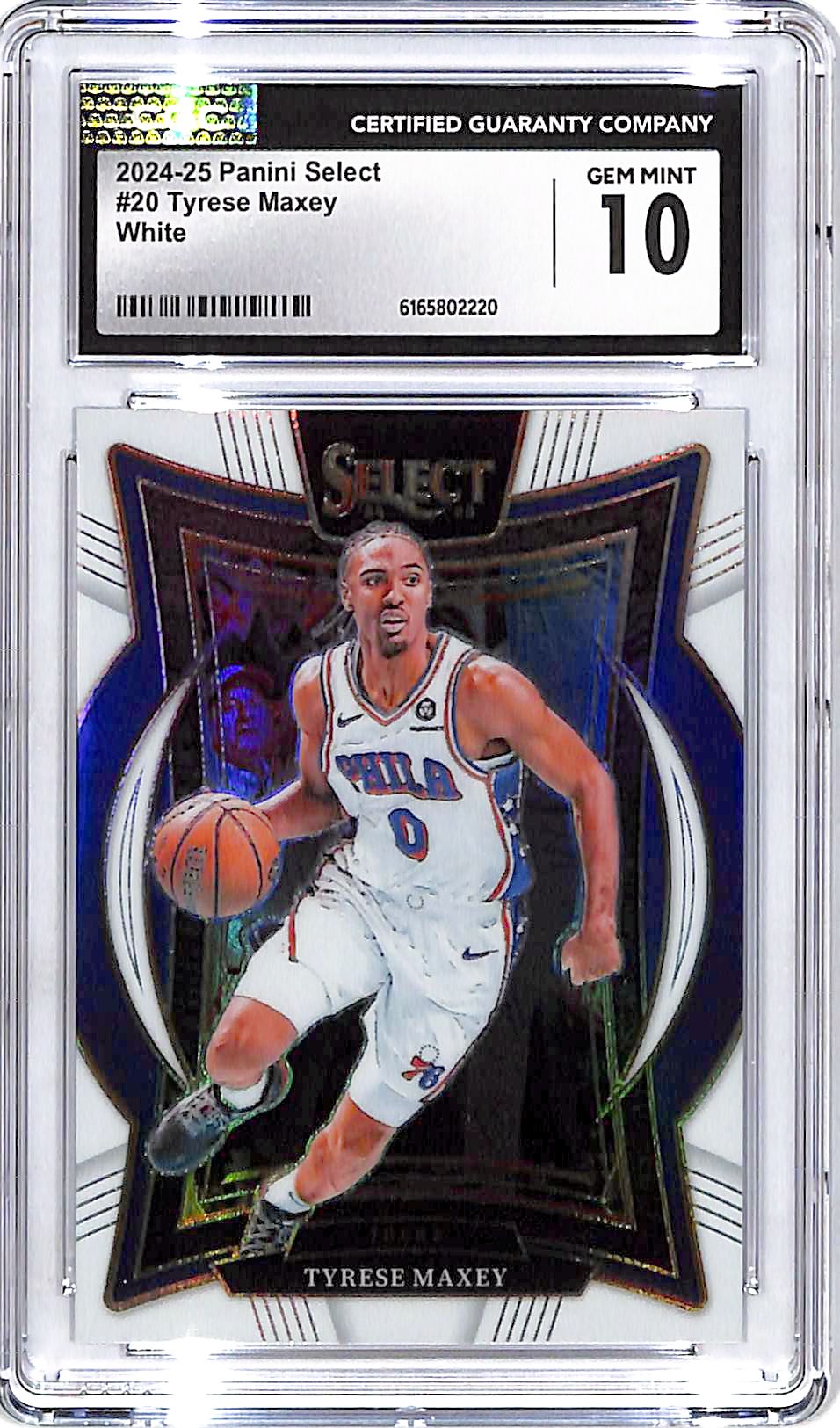2024-25 Select Tyrese Maxey White /149 CGC 10 76ers