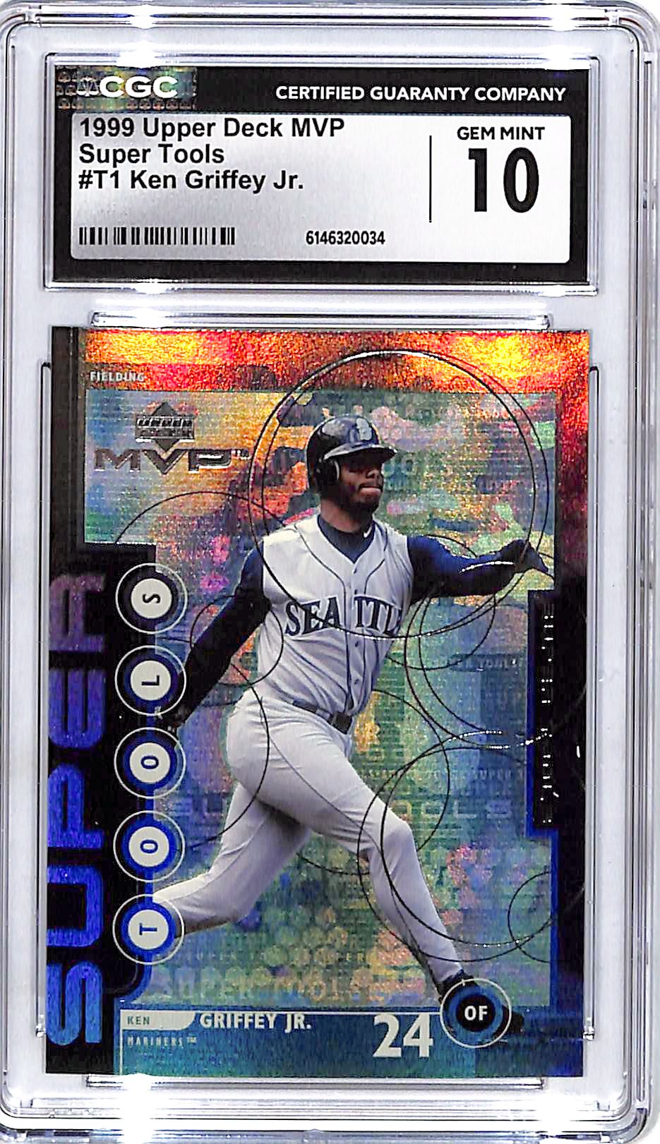 1999 Upper Deck MVP Ken Griffey Jr Super Tools CGC 10 Mariners