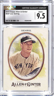 2017 Topps Allen and Ginter Lou Gehrig #257 CGC 9.5 Yankees