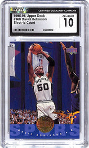 1995-96 Upper Deck David Robinson Electric Court CGC 10 Spurs