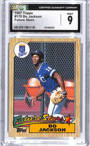 1987 Topps Bo Jackson Rookie RC Futurę Stars #170 CGC 9 Royals