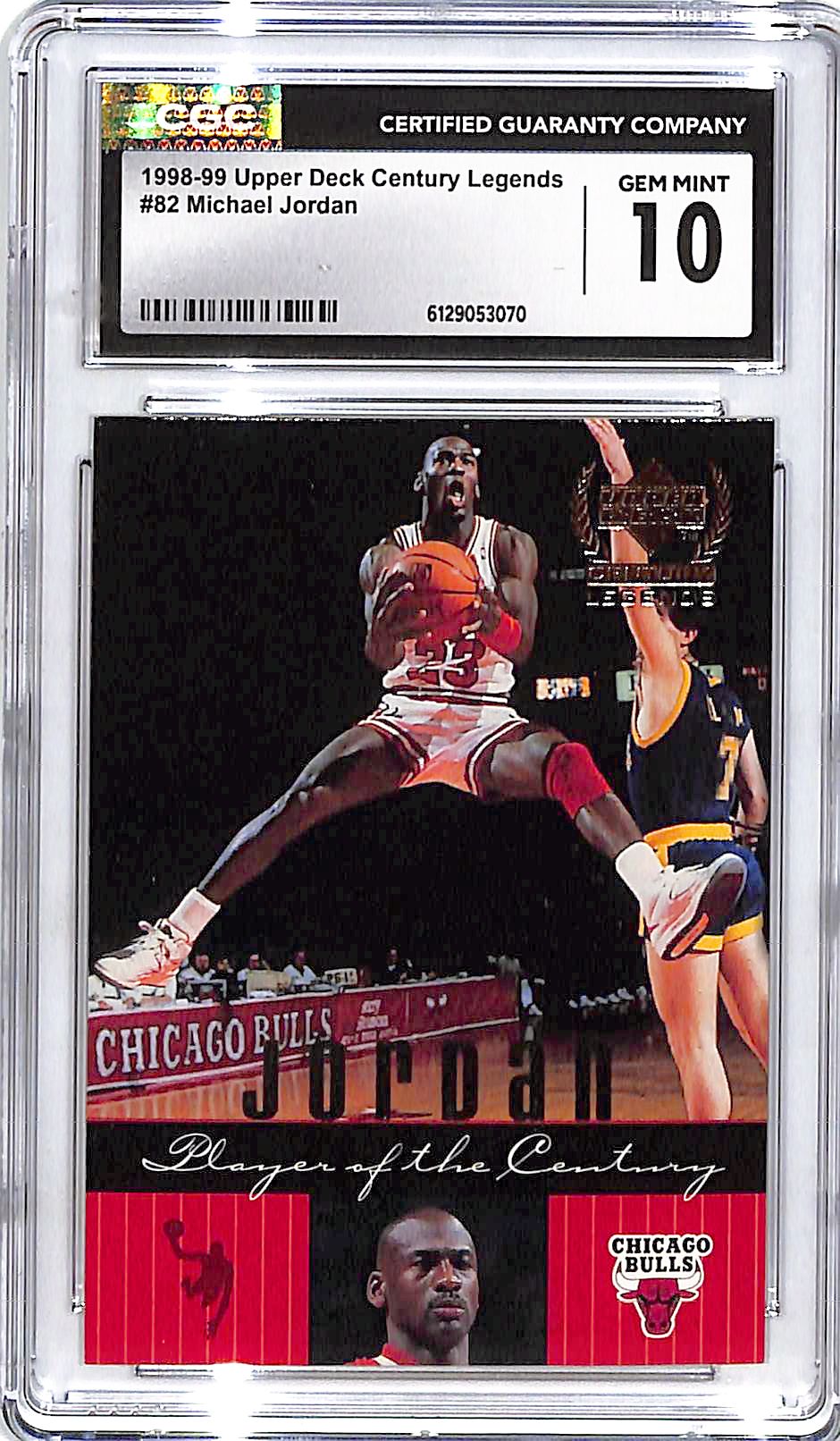 1998-99 Upper Deck Century Legends Michael Jordan #82 CGC 10 Bulls