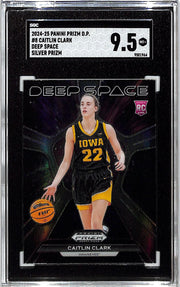 2024-25 Prizm Draft Picks Caitlin Clark Deep Space Silver Rookie RC SGC 9.5 Iowa