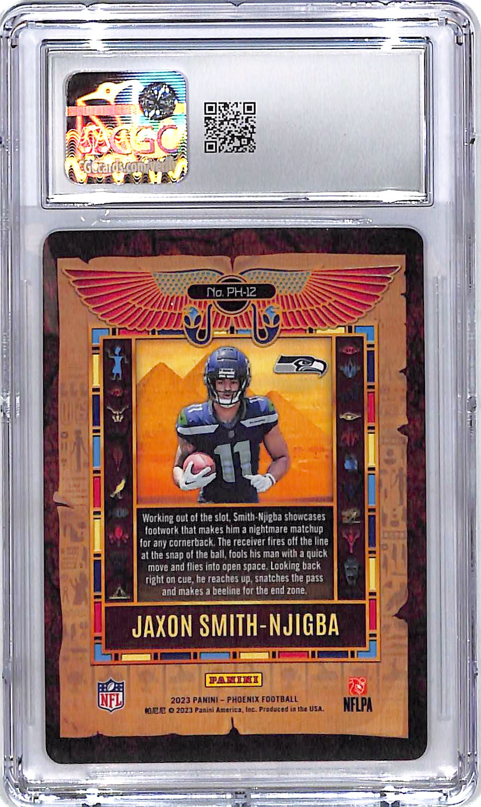 2023 Phoenix Jaxon Smith-Njigba Phoenician Rookie RC CGC 10 Seahawks