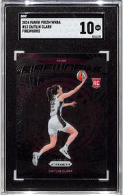 2024 Prizm WNBA Caitlin Clark Fireworks Rookie RC SGC 10 Fever