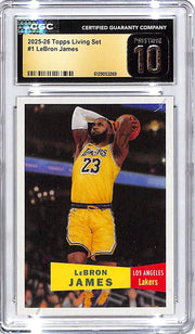 2025-26 Topps Living Set Lebron James #1 CGC 10 Pristine Lakers