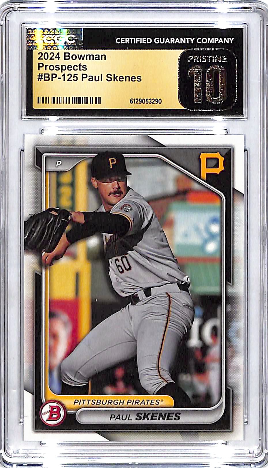2024 Bowman Paul Skenes Prospect Rookie RC CGC 10 Pristine Pirates