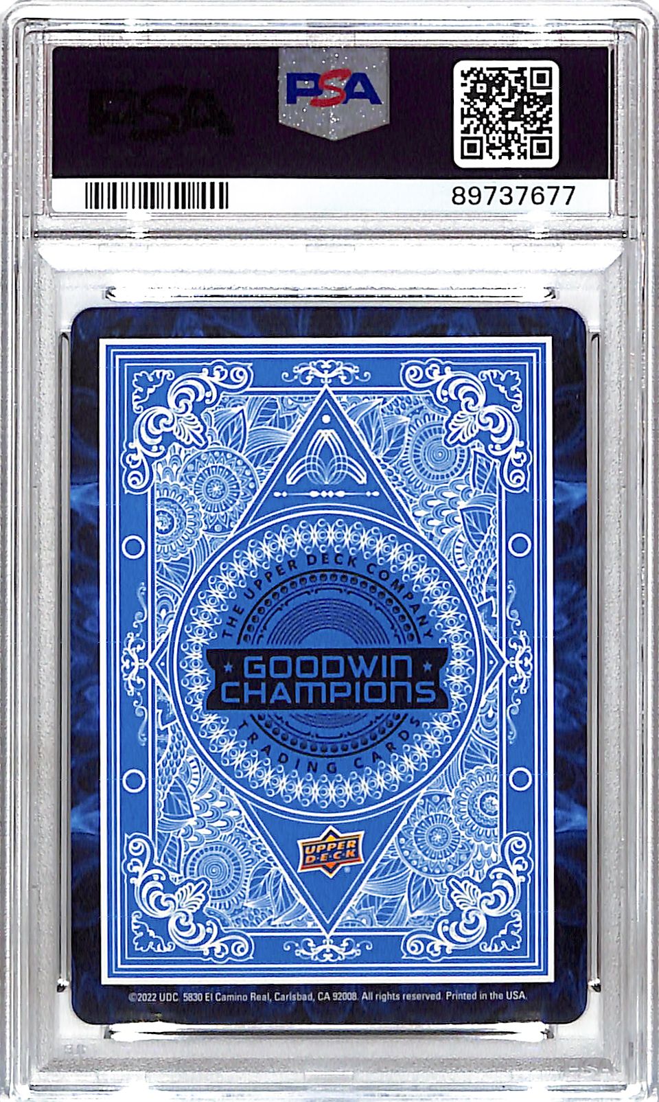 2022 Upper Deck Goodwin Champions Will Zalatoris Playing Cards Auto Autograph PSA DNA Authentic