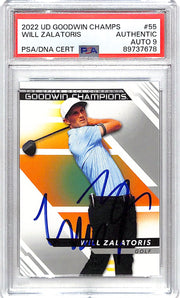2022 Upper Deck Goodwin Champions Will Zalatoris Auto Autograph PSA DNA Authentic