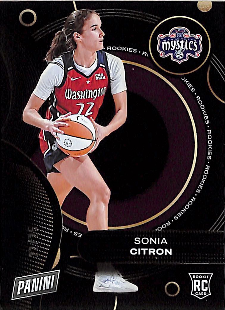 2025 Panini WNBA Player of the Day Sonia Citron Rookie RC /25 Mystics