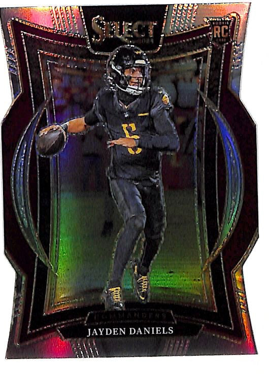 2024 Select Jayden Daniels Rookie RC Silver Die Cut Commanders