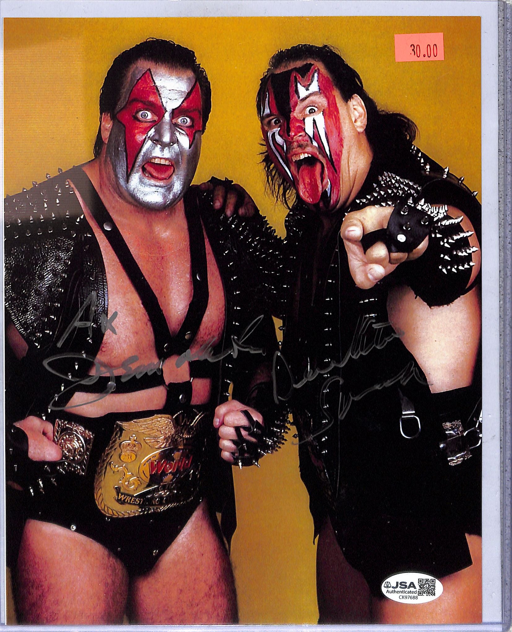 Ax Smash Demolition WWE Signed Auto Autograph JSA Authentic 8x10 Photo