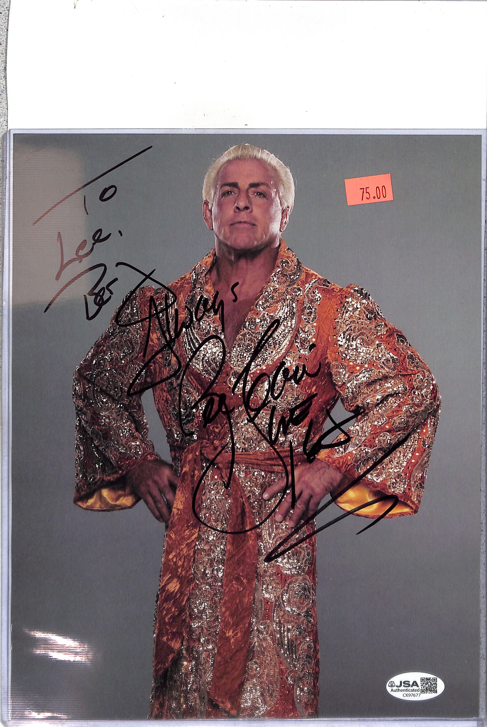 Ric Flair WWE Signed Auto Autograph JSA Authentic 8x10 Photo