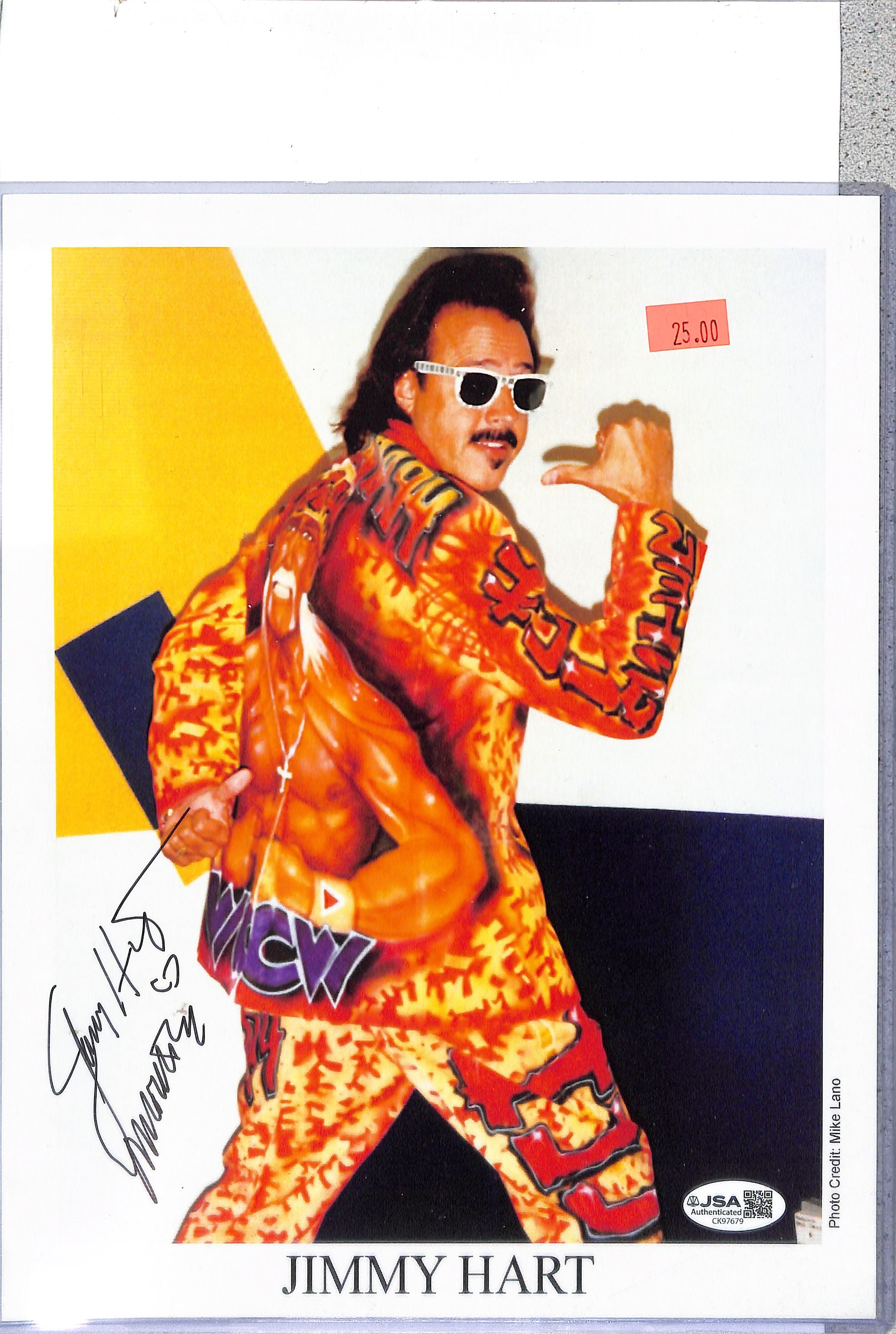 Jimmy Hart WWE Signed Auto Autograph JSA Authentic 8x10 Photo