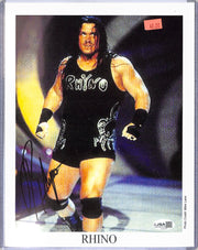 Rhino WWE Signed Auto Autograph JSA Authentic 8x10 Photo