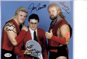 Jim Cornette stan Lane Bobby Eaton Dennis Condrey WWE Signed Auto Autograph JSA Authentic 8x10 Photo